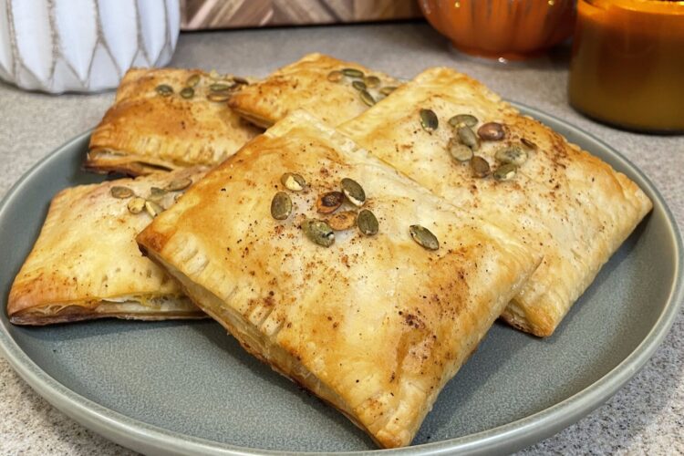 Vegan and gluten free pumpkin puff pastry