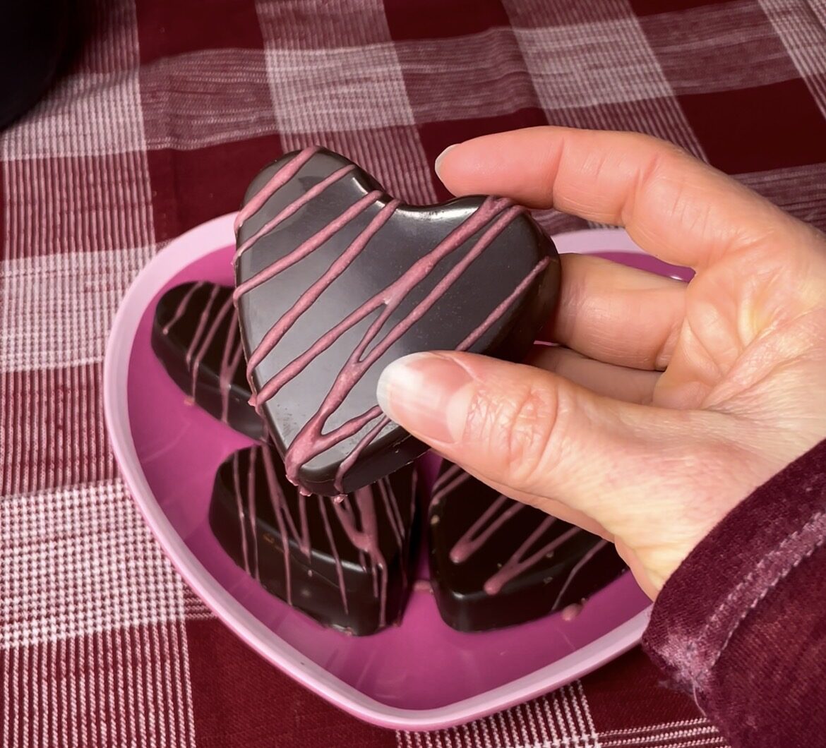 Protein Peanut Butter Chocolate Hearts
