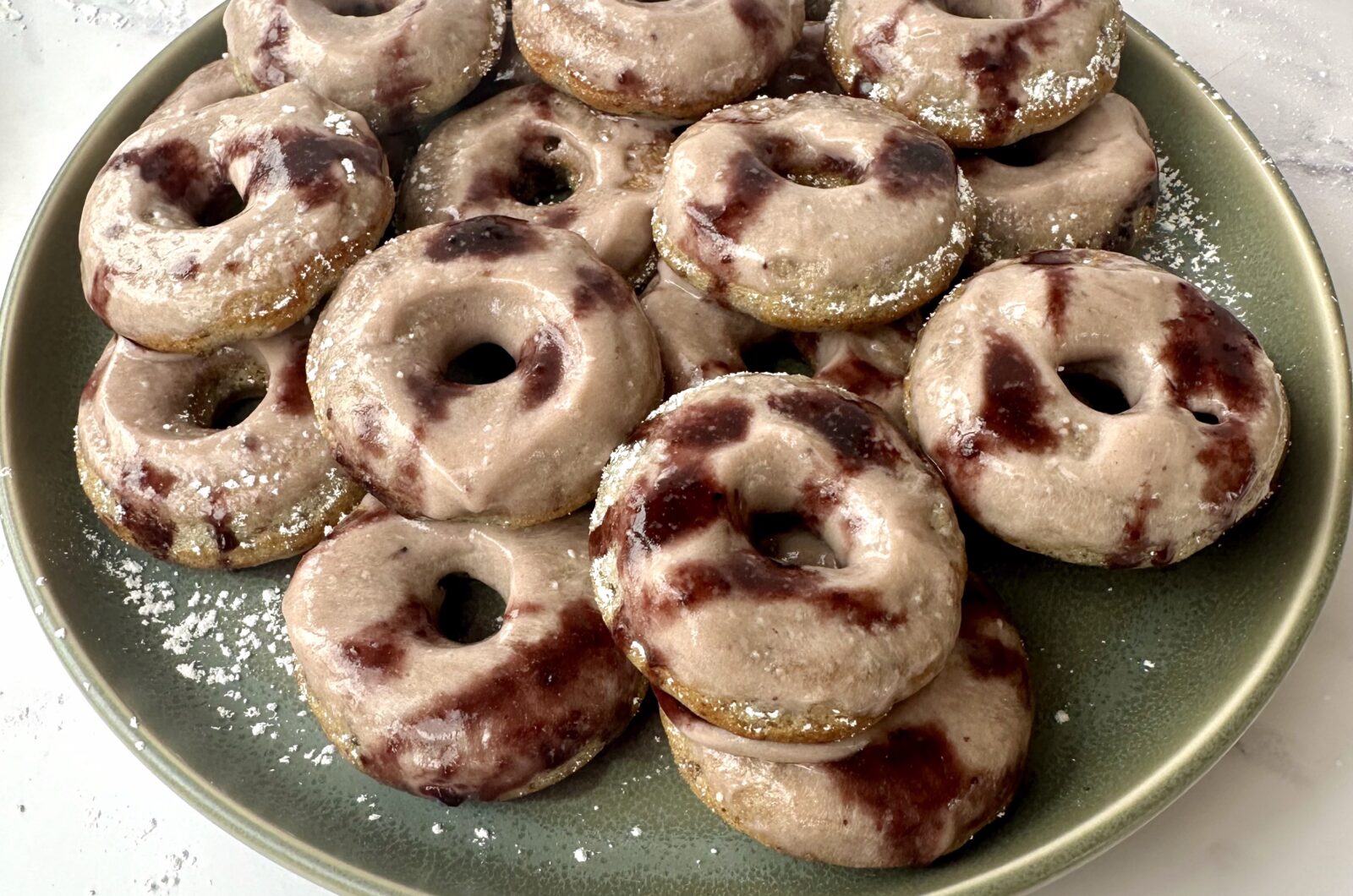 Blueberry Cashew Pulp Mini Donuts (Vegan & Gluten-Free)
