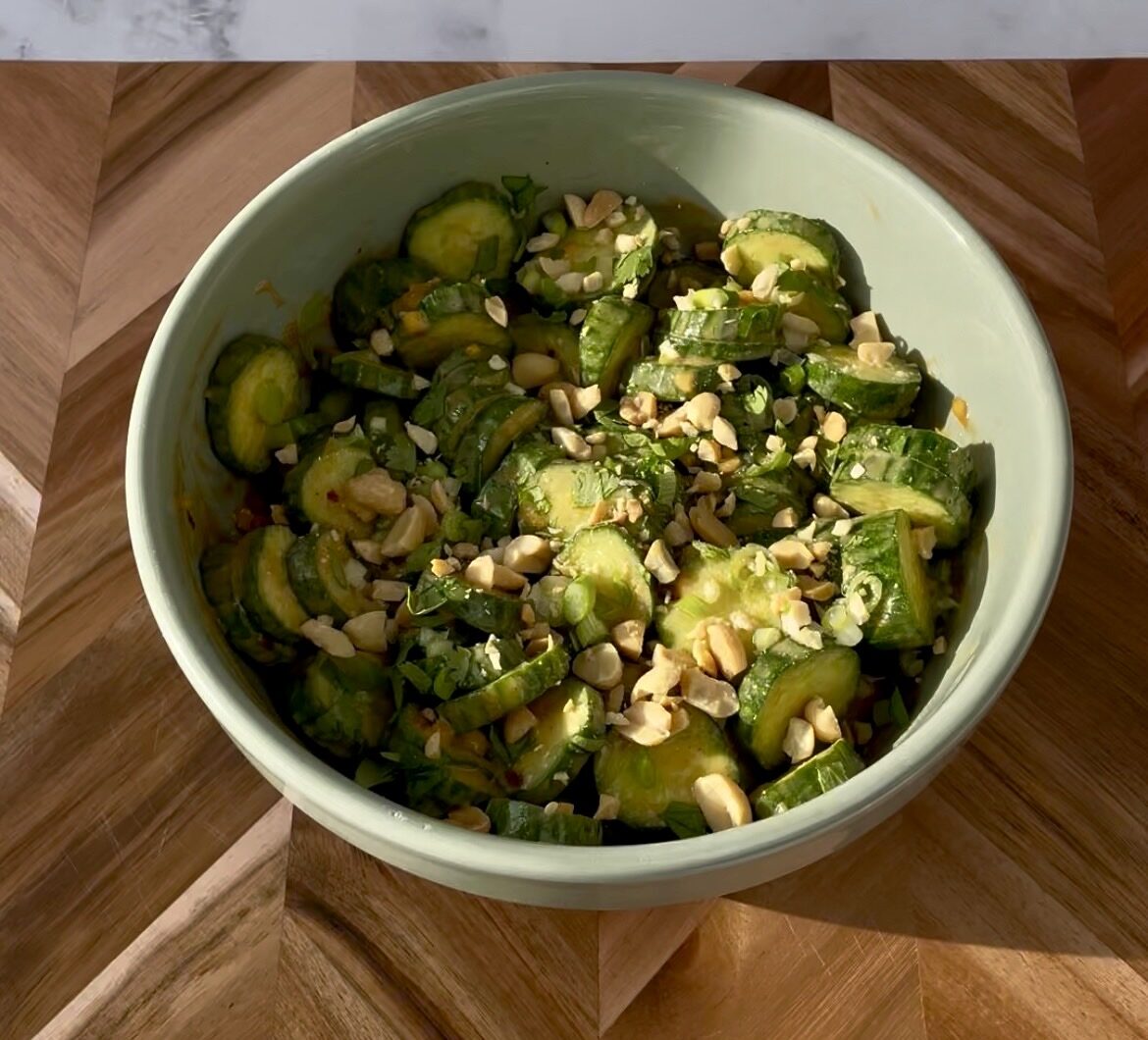 Spicy Peanut Cucumber Salad